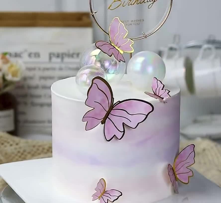 DIY Cake Decor Butterflies For An Enchanting Dessert