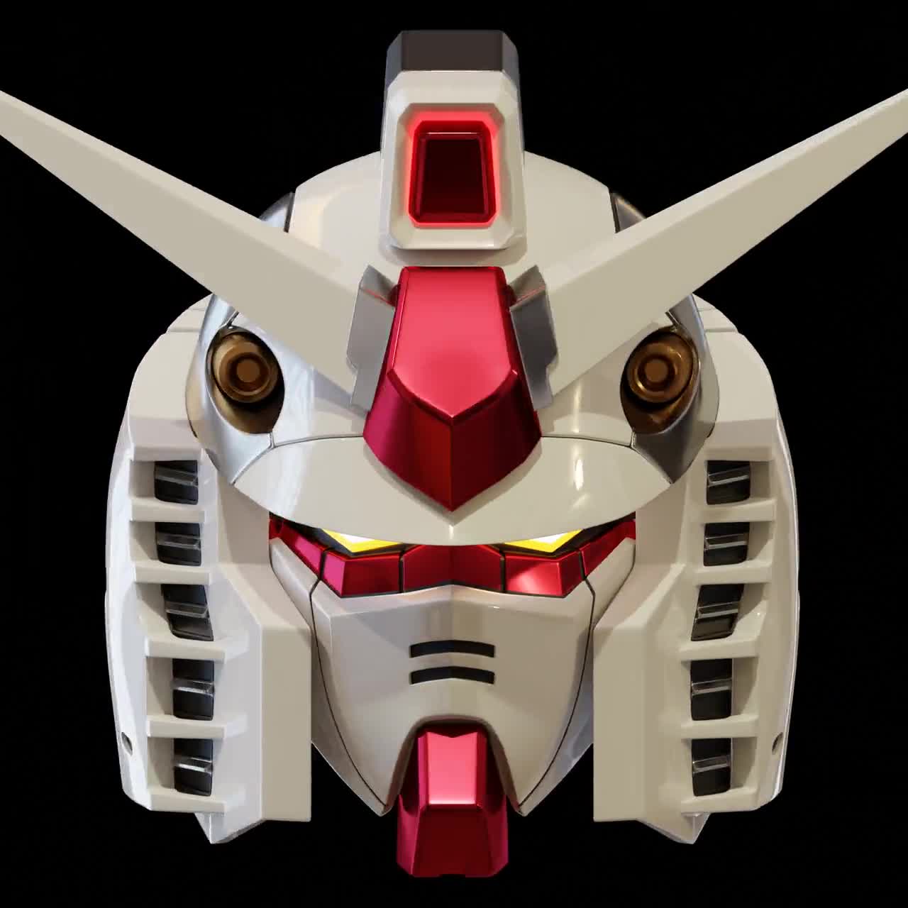 GUNDAM RX-78-2 Helmet 3D Model - Etsy