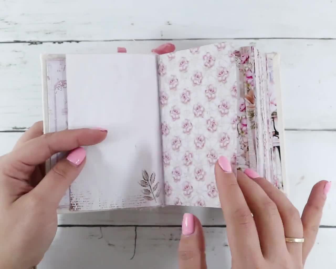 Vintage Flowers Large Junk Journal Kit DELUXE - Printable Pages