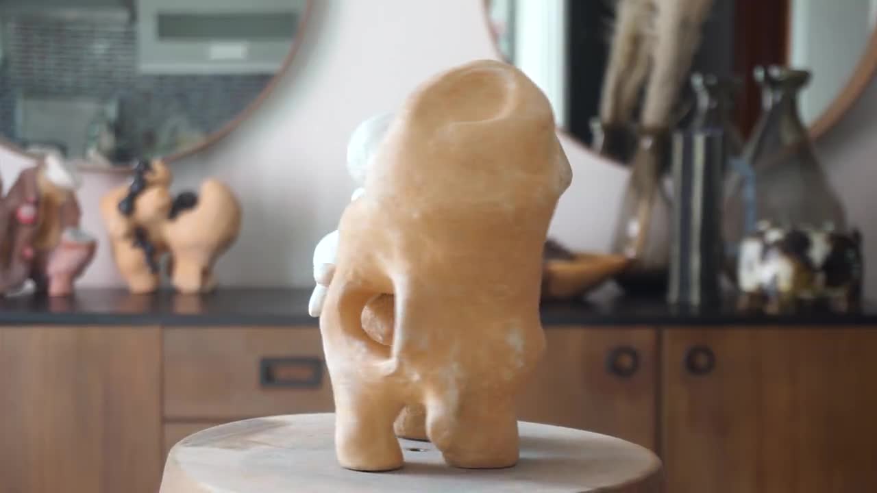 手作りのシャモット粘土彫刻：現代美術作品 - Etsy 日本