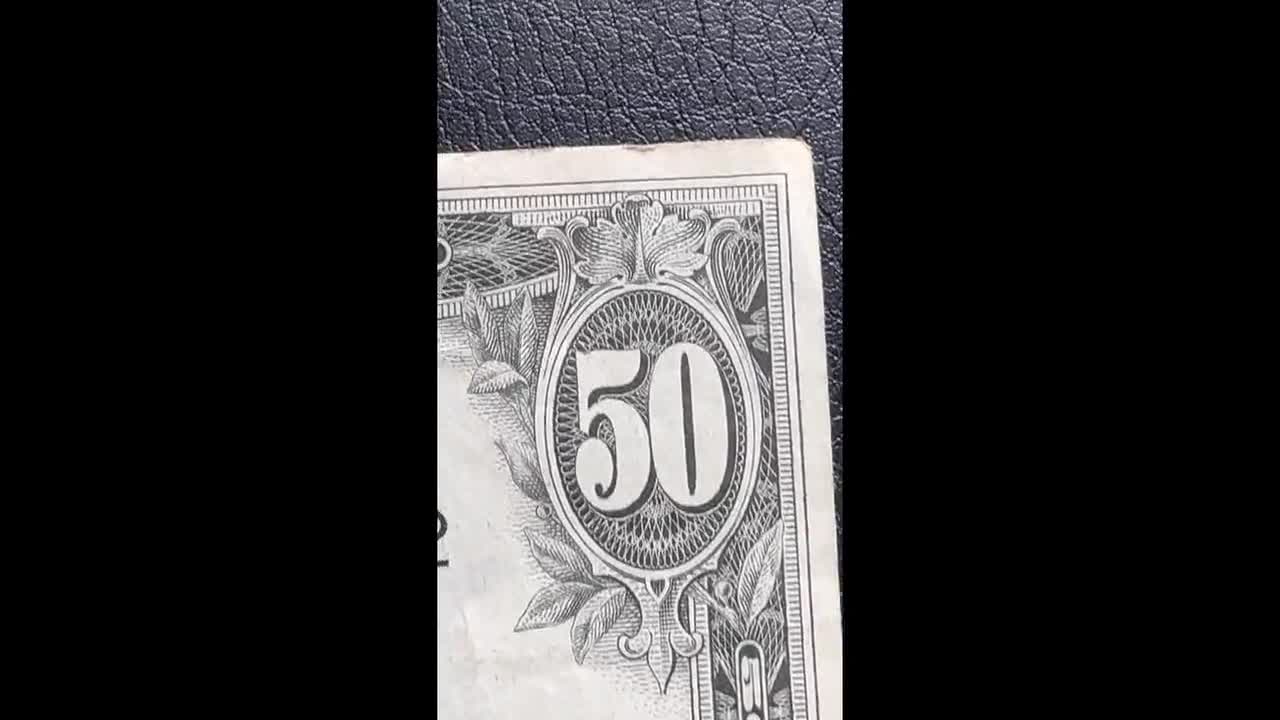 1974 50 ドル紙幣 連邦準備銀行券 ニューヨーク コレクタブル通貨 B