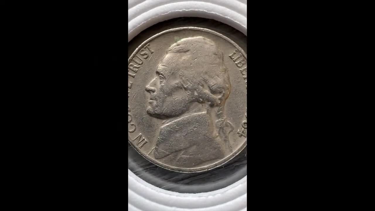 1964年 ジェファーソンニッケル ミントマークなし アメリカ合衆国