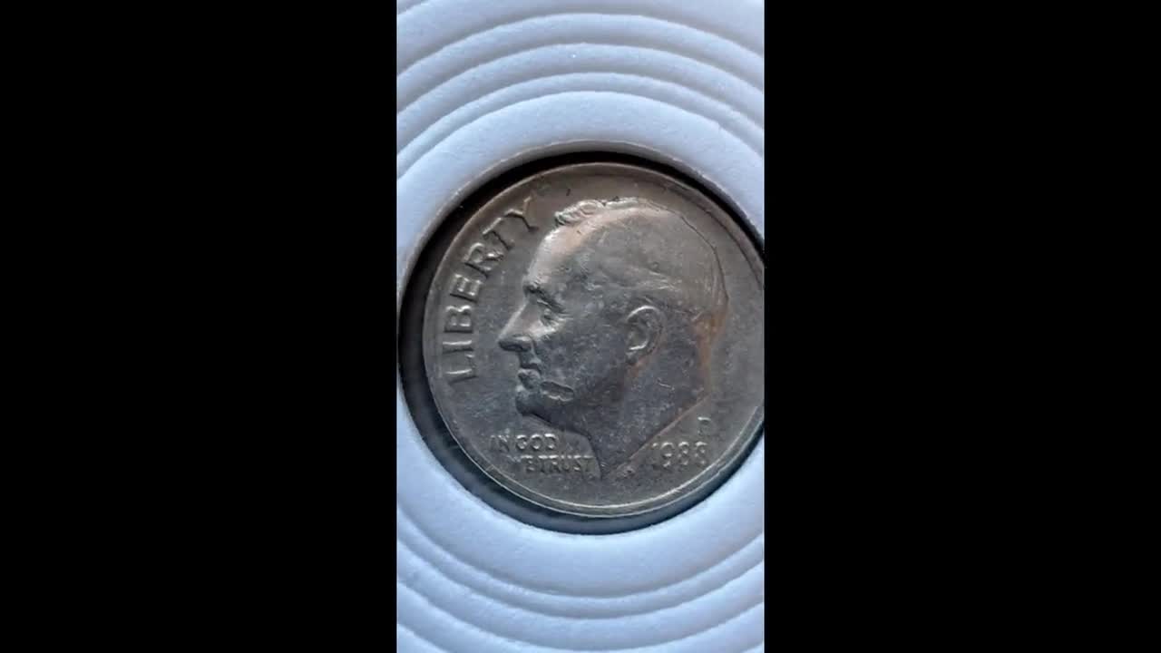 Moneda coleccionable estadounidense de 10 centavos de dólar P