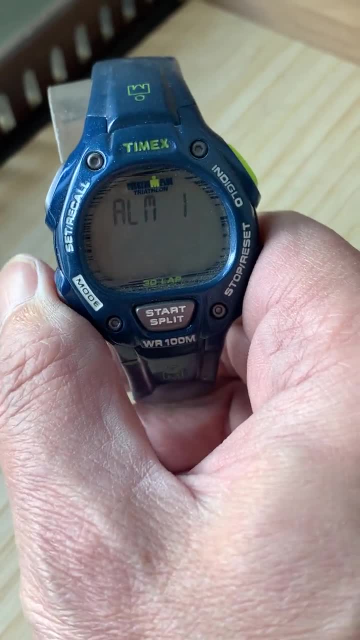 Rare Vintage Timex Ironman Triathlon T5K618 Watch Chronograph