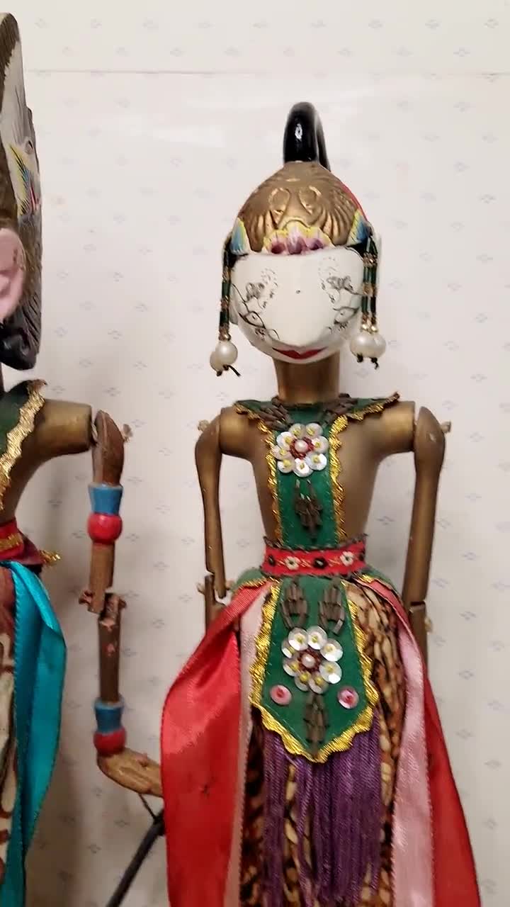 インドネシアの人形 ビンテージ インドネシアのワヤン人形、ワヤン人形 - Etsy 日本