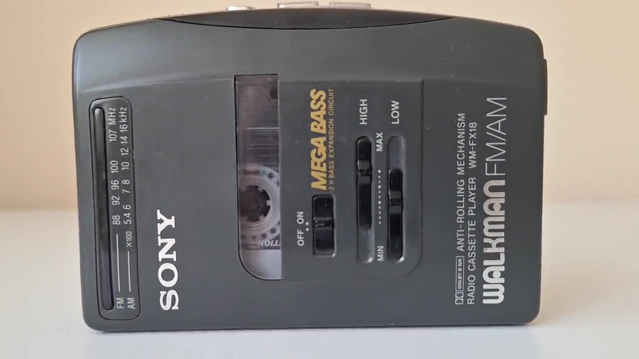 Vintage Sony Walkman Cassette Player WM FX18: Collectible Model - Etsy