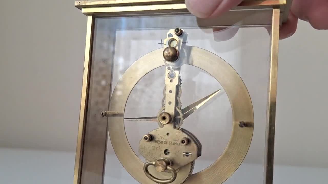 Antique Kaiser Table Clock: Transparent German-made Decor - Etsy