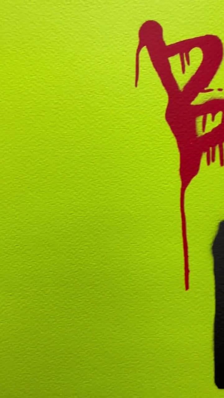 BANKSY/NOT BANKSY - Rat With Spray Cans - Original Spray Paint