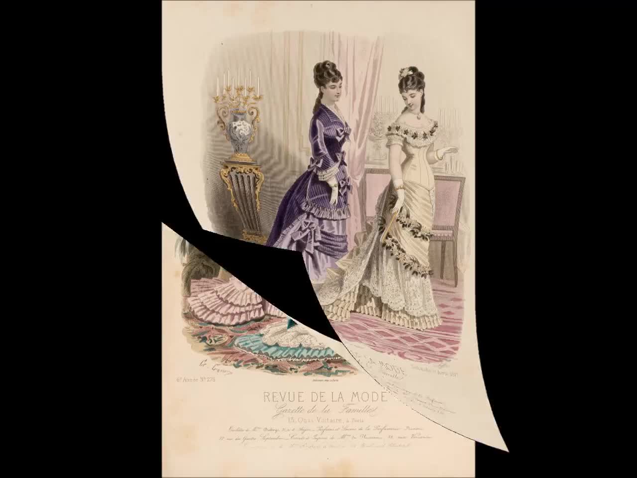 Victorian Fashion Catalog Book,magazine 1877, Pdf Ebook Antique