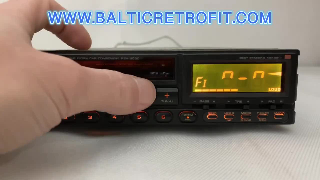1980s Pioneer Carrozzeria KEH-8050 Car Cassette Radio + Bluetooth