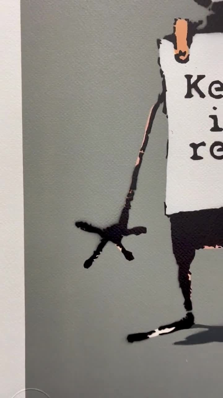 BANKSY/NOT BANKSY - Keep it real - オリジナルスプレーペイント
