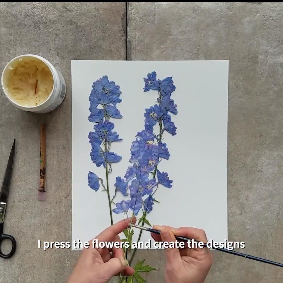 ハイビスカスの花のプリント：押し花ジクレーアート - マウイ島