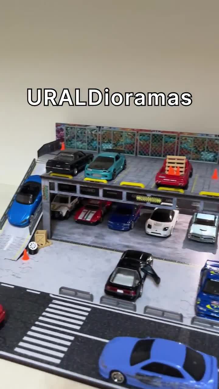 1/64 Diorama - LBWK Garage Scene Display for Diecast Model Cars