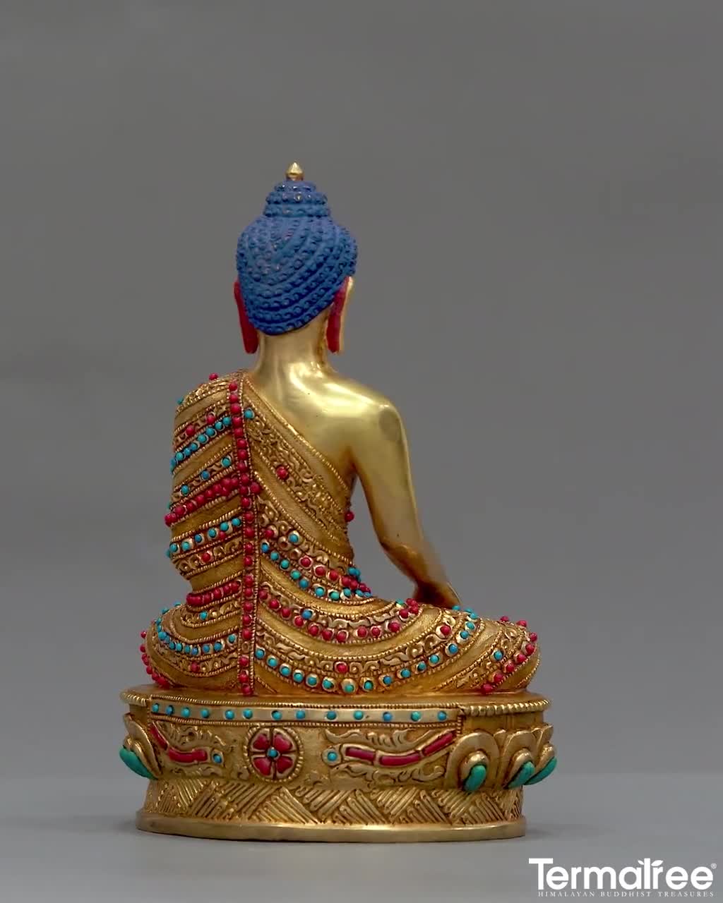 24k Gold Gilded Buddha Statue | Handmade Shakyamuni Art - Etsy