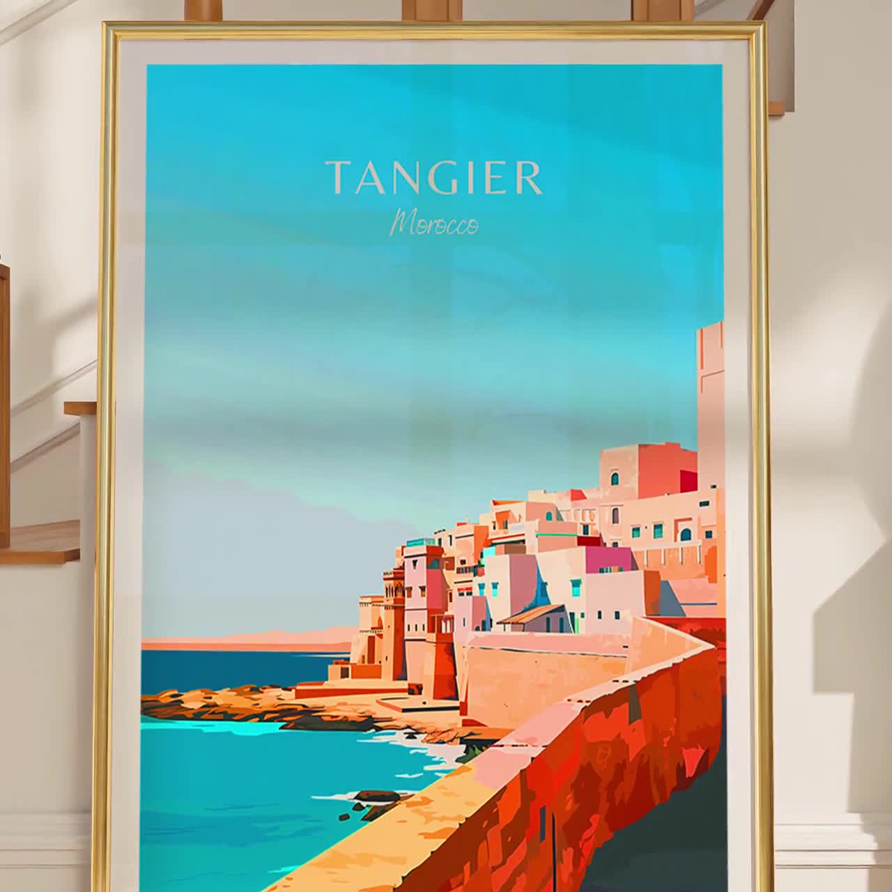 Tangier Poster - Morocco Wall Art, the Perfect Gift and a Lasting