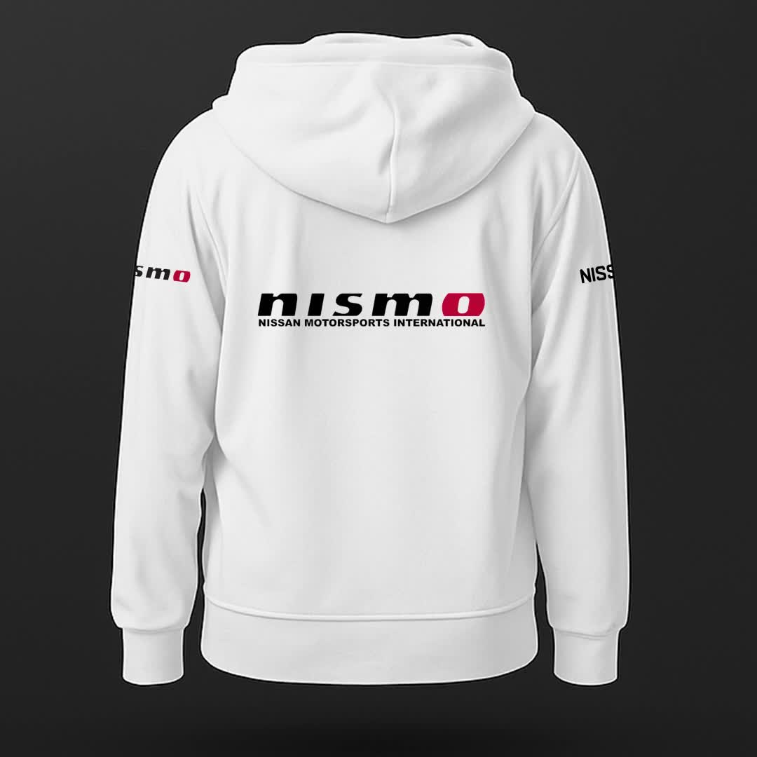 Nissan Nismo Racing Team Zip Hoodie – Premium Cotton Motorsport