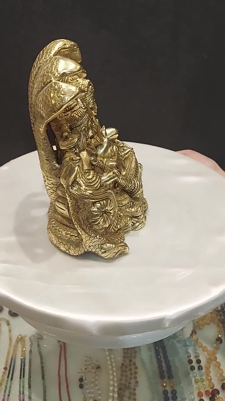 Vishnu Lakshmi Statue, Narayan Idol, 7 Inch - Etsy