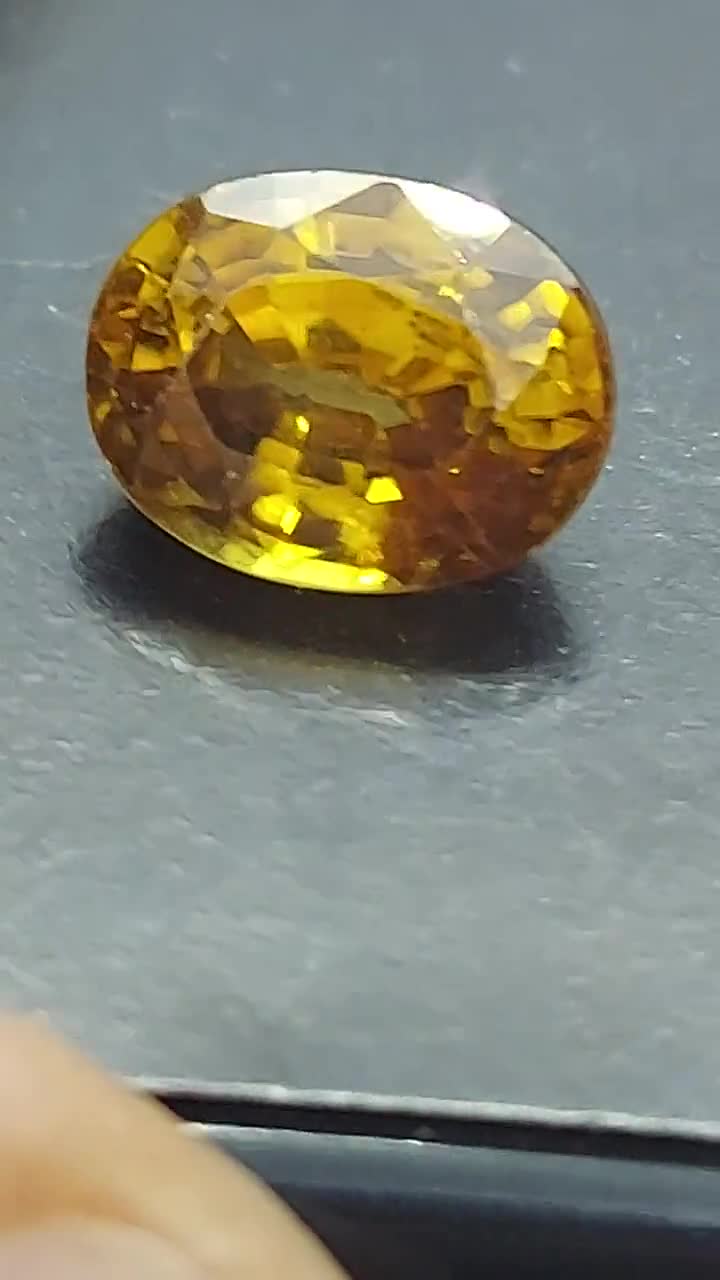 送料無料 ブラジル　石細工金鍍金宝石箱 高品質のジルコン宝石 - ファセットカットの天然ゴールド宝石 3.60 CTS