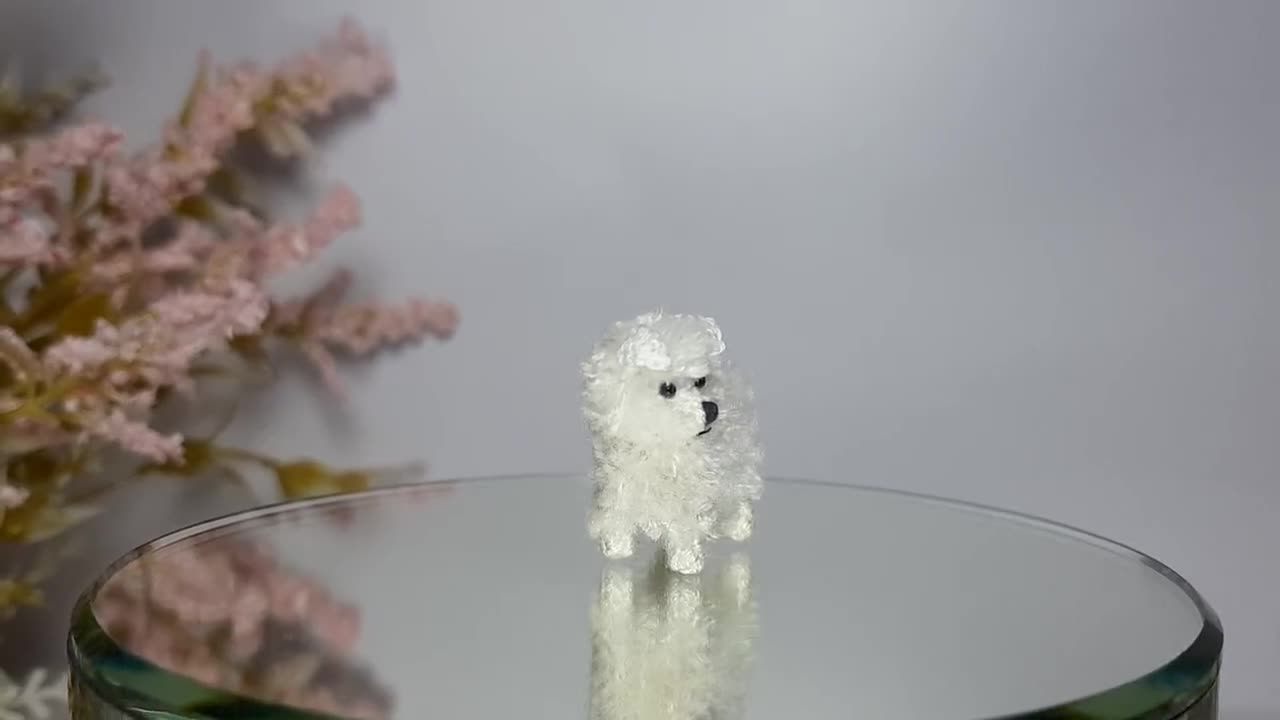 かぎ針編みのマルチーズ犬のあみぐるみ：小さな子犬の置物 - Etsy 日本