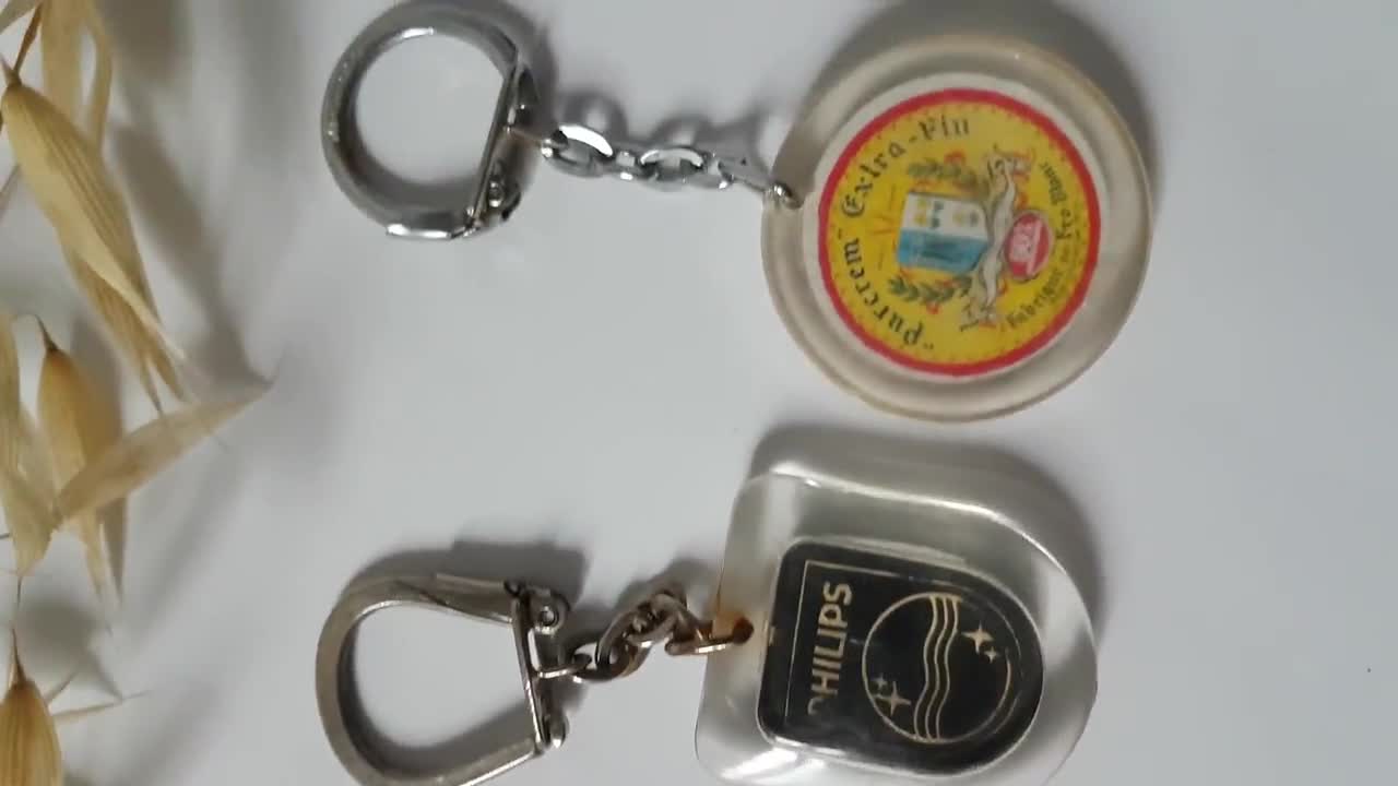 Vintage Keyring Key Holder/old Advertising Advertisement/france