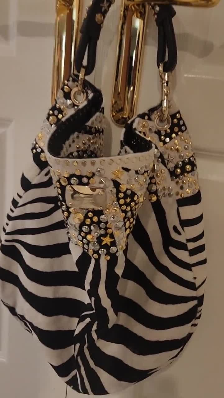 VINTAGE Jimmy Choo Bag in Zebra Print Pony Hair - Etsy