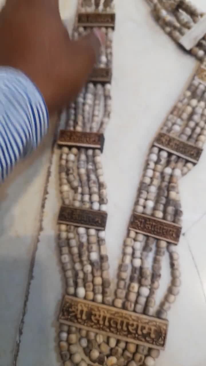 18inch/45cm Shri Ram Tulsi Mala, Jaishriram Tulsi Mala, Lord Ram