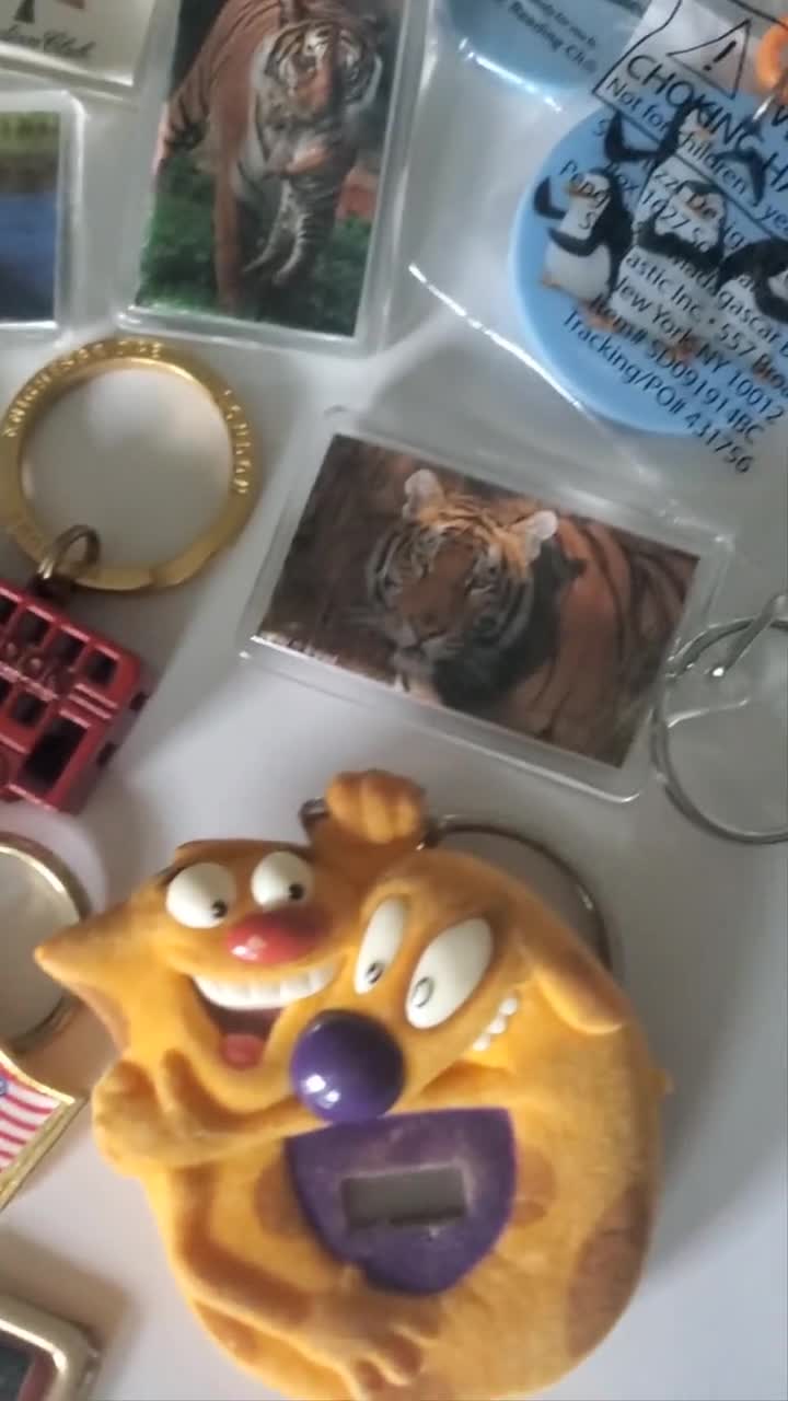 Vintage 80s-90s Keychains – Sea World, Budweiser, Novelty Zipper