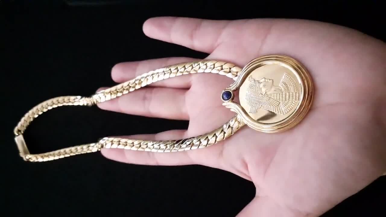 フランクリン ミント ジュエリー エジプト女王クレオパトラ 22KT