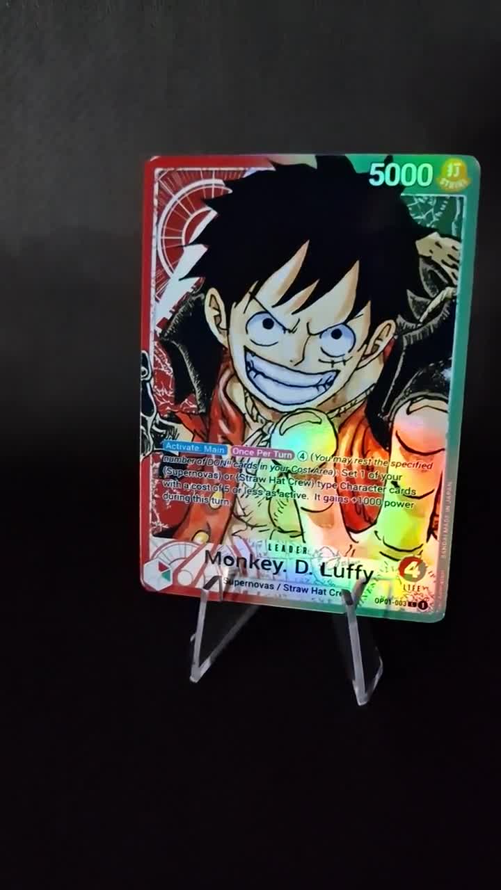 One Piece Proxy Card Holo - Monkey D. Luffy or Leader OP01-003 Alt
