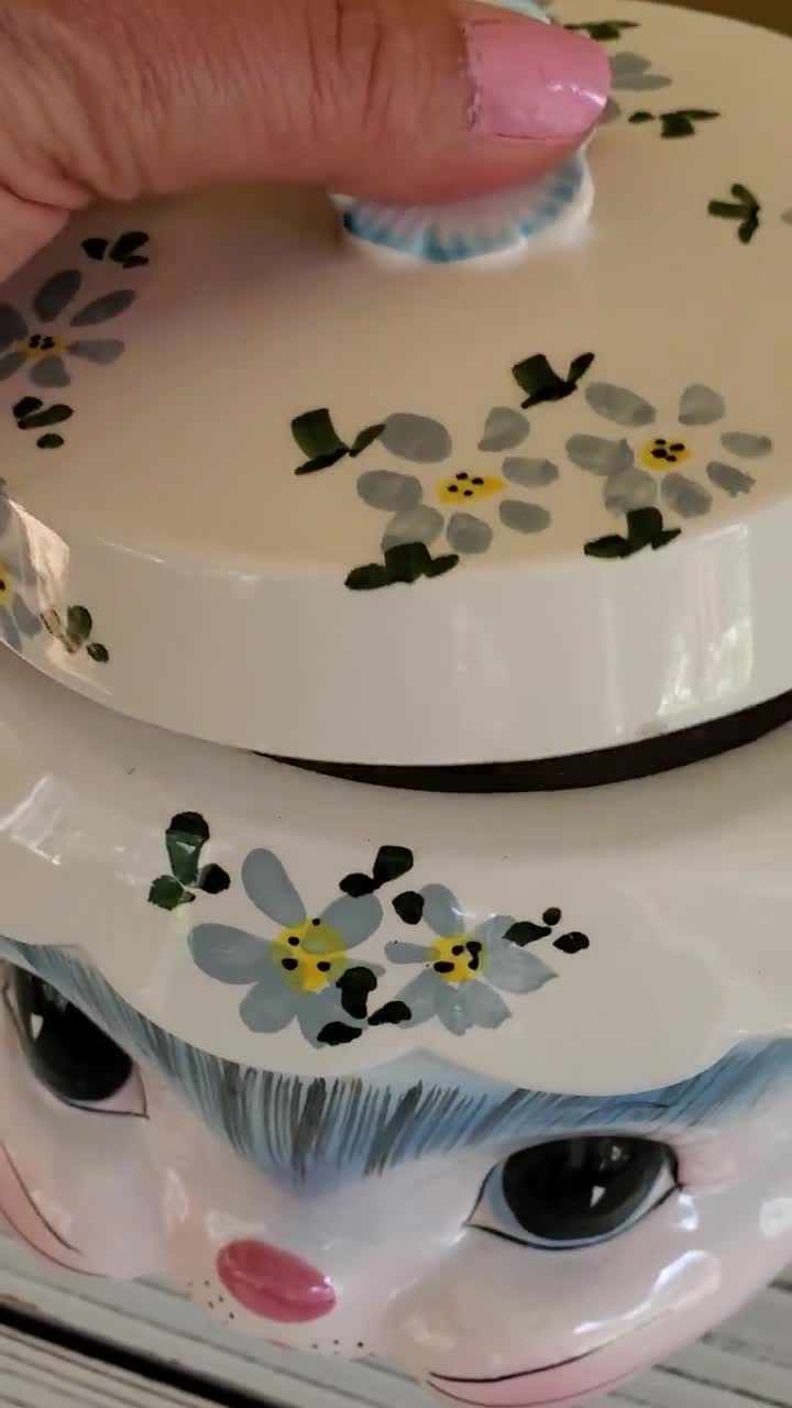 Lefton Miss Priss Cat Cookie Jar Ceramic Vintage Mid Century - Etsy