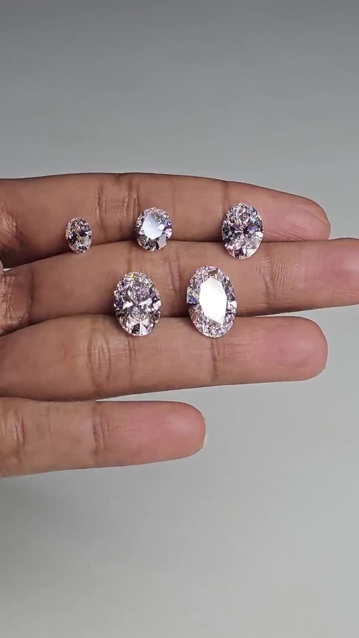 IGI認定 1.00CT T0 10.00CT EF/VS1 オーバルカット ラボグロウン