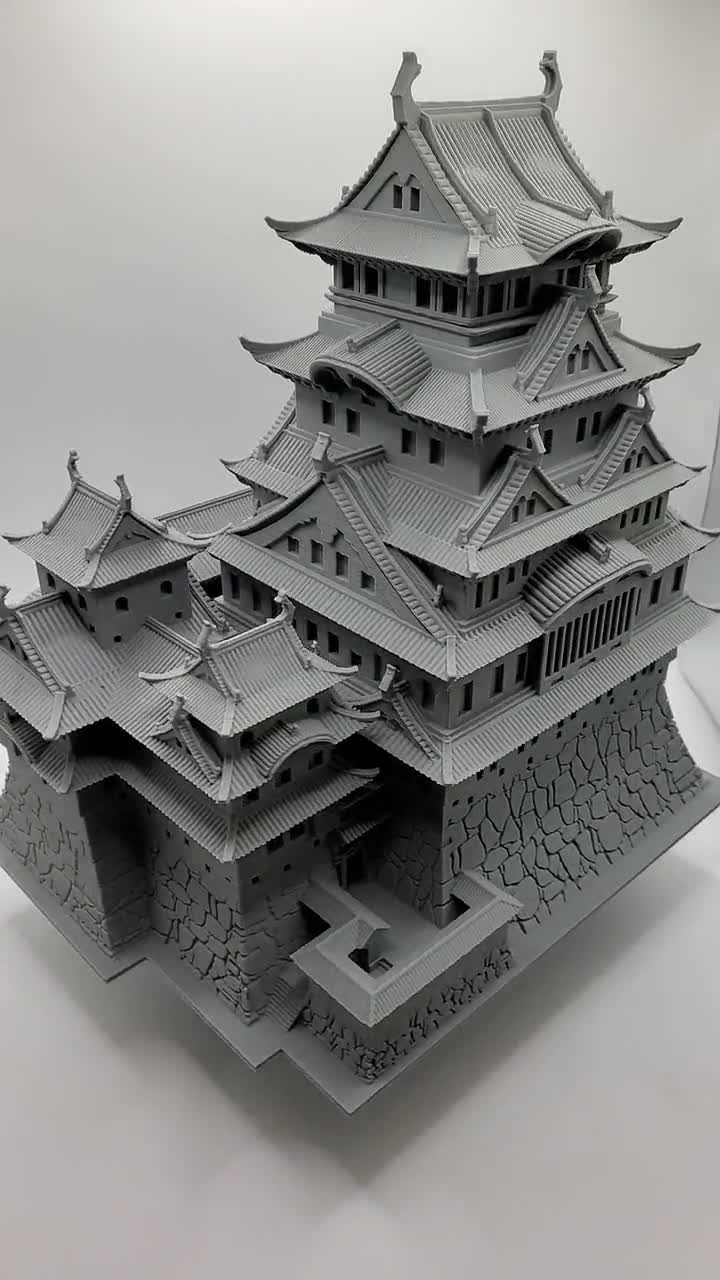 カスタムリスト - 高さ31 cmの姫路城模型、1:150スケールモデル - Etsy