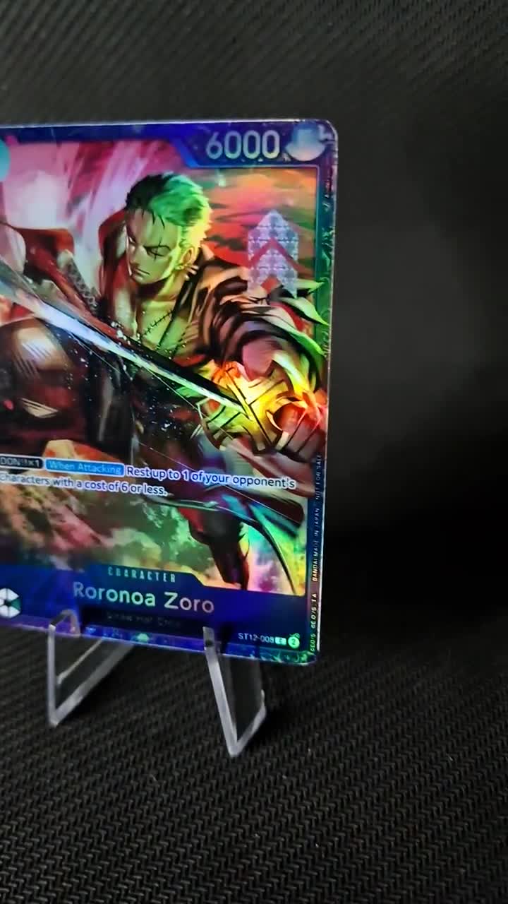 One Piece Proxy Card Holo - Roronoa Zoro ST12-008 Treasure Cup