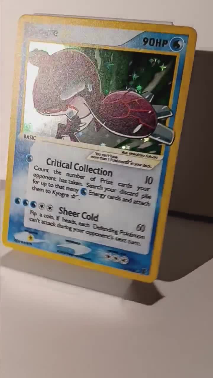 Kyogre Gold Star English 2005 - Perfect Gift for Poke Fans - NOT