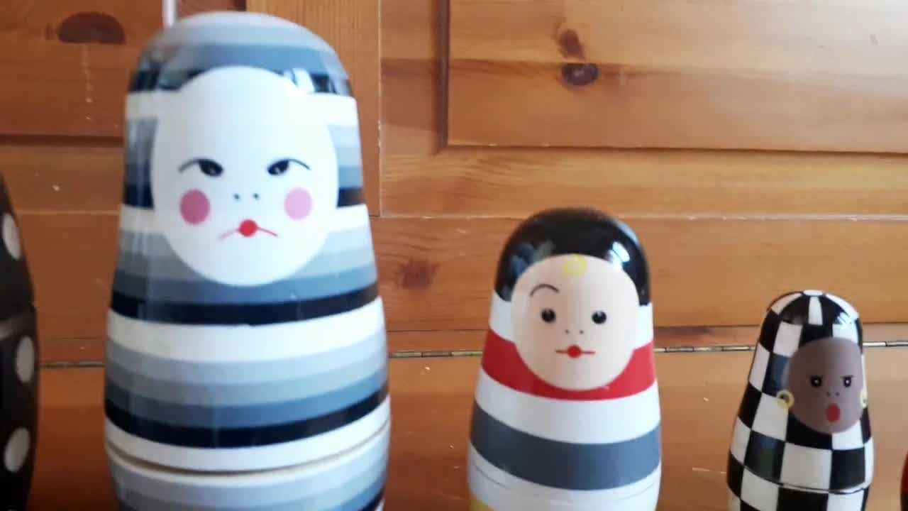 Ikea Matryoshka Dolls, Designed by Maria Vinka, Vintage Set of