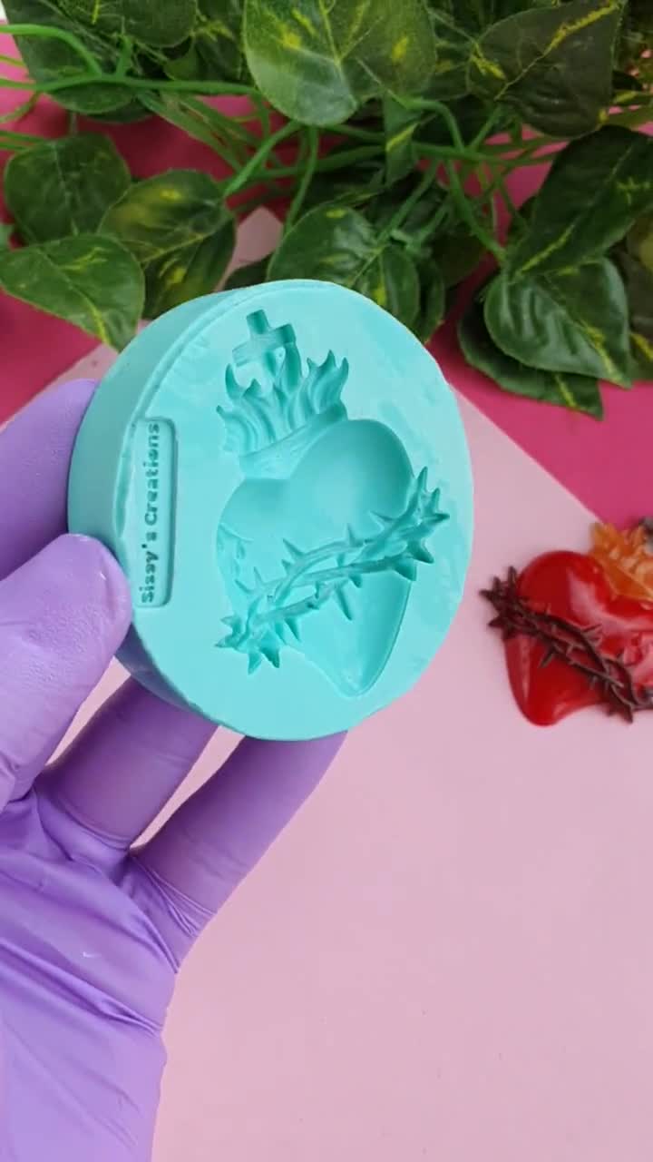 セイクリッドハート Ex Voto 3D シリコンモールド（樹脂、石膏、ジェス