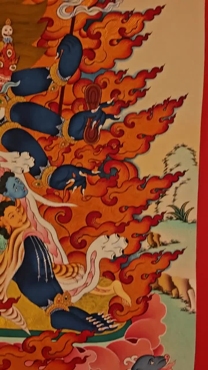 285. Yamantaka Thangka: Drikung Kagyu Destroyer Deity Art - Etsy