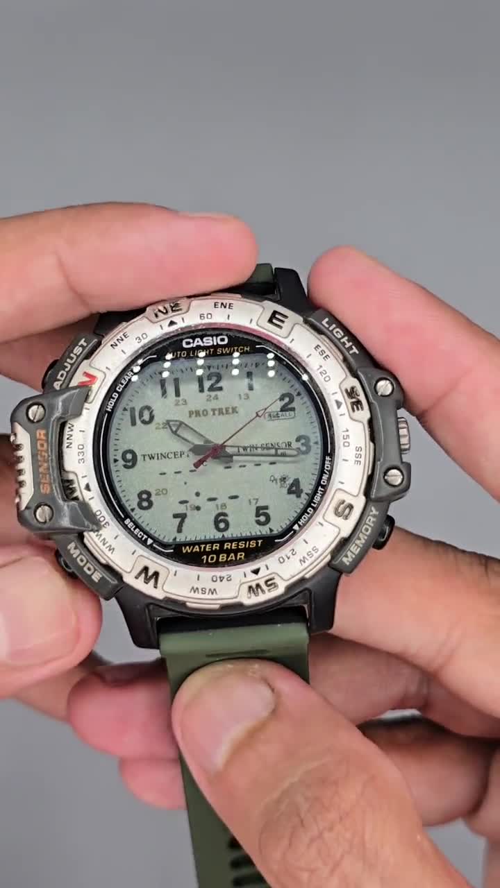 ヴィンテージ カシオ プロトレック PRT-50 ツインセプト 1375 日本製