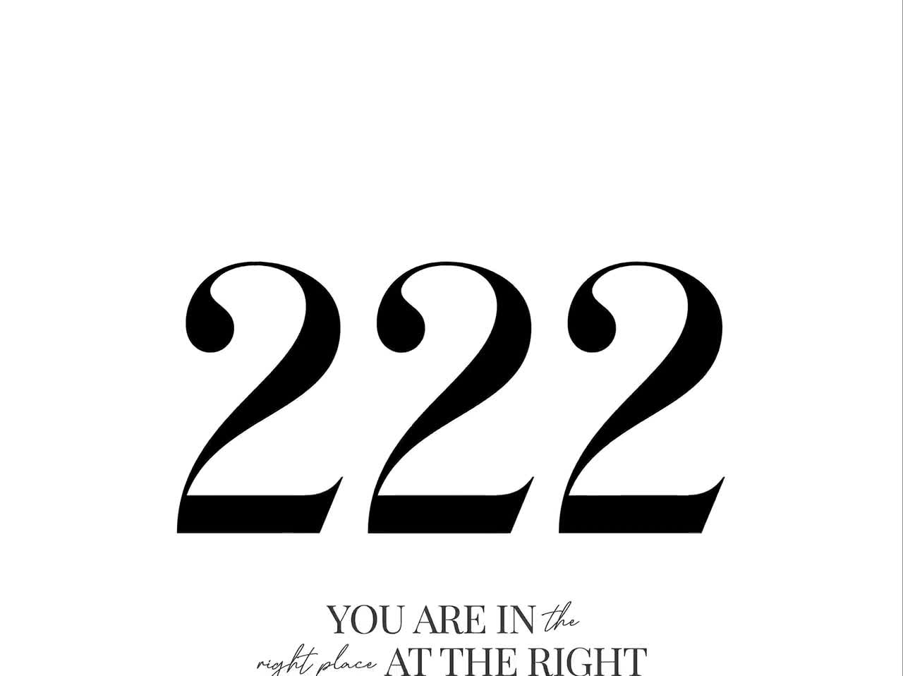 222 エンジェル ナンバー