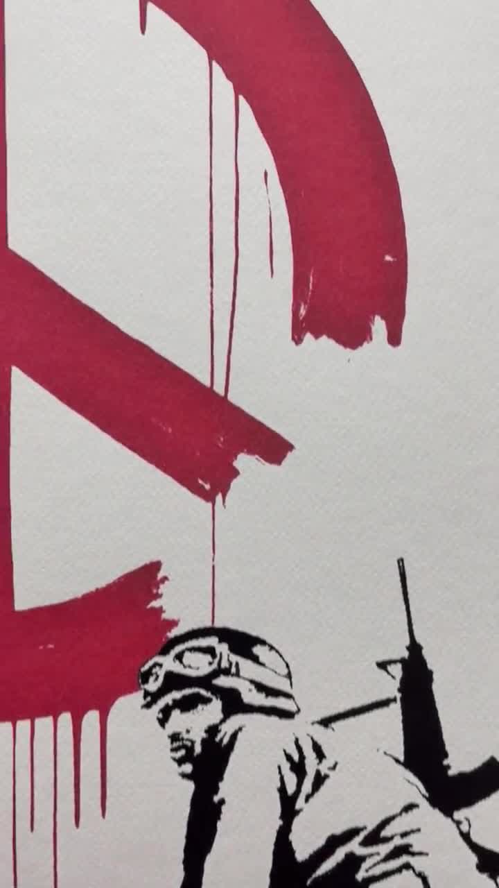BANKSY - CND Soldiers - Numbered Edition X/150, 50 X 70 Cm #banksy
