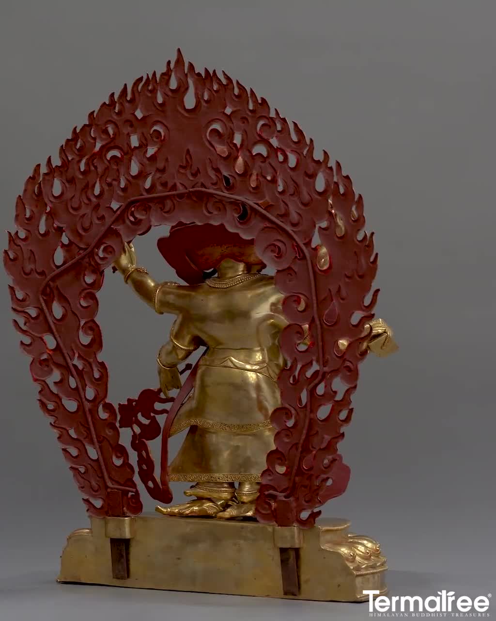 中国古美術『西蔵寺院旧蔵 マハーカーラ面具』純銅製 鍍金彩絵 高浮彫鏨刻 極細工 24金ホワイトマハーカーラ像 – 銅製仏教守護像、家庭祭壇装飾 - Etsy 日本