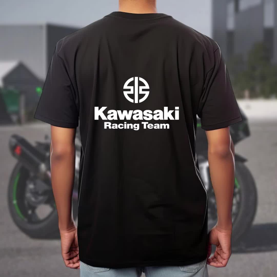 カワサキレーシングTシャツ：コットンモーターサイクルTシャツ - Etsy 日本