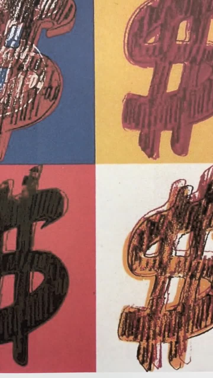 アンディ・ウォーホル - 4x Dollar Sign - サイン入り、エディション10