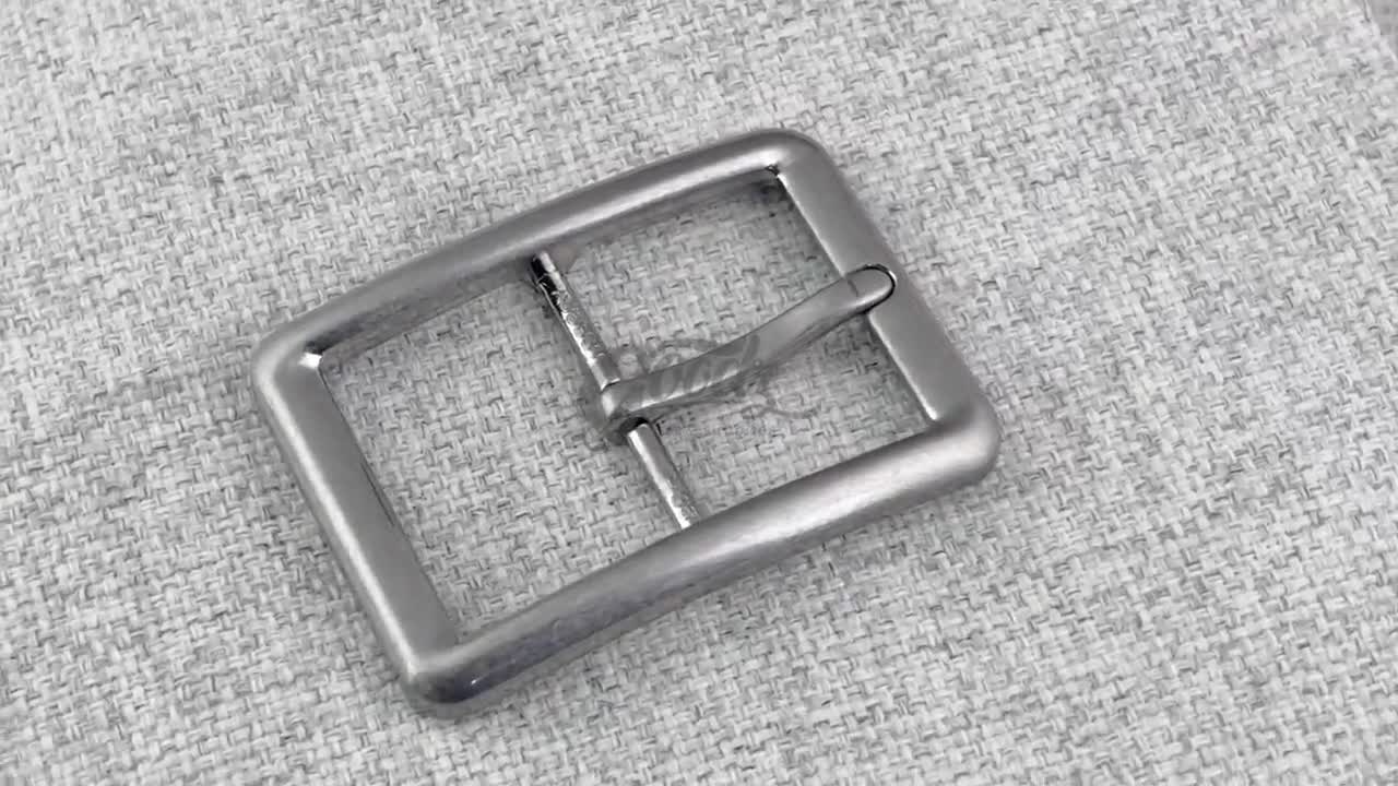 長方形センターバーメンズベルトバックル、1-3/8インチ - 35 mm