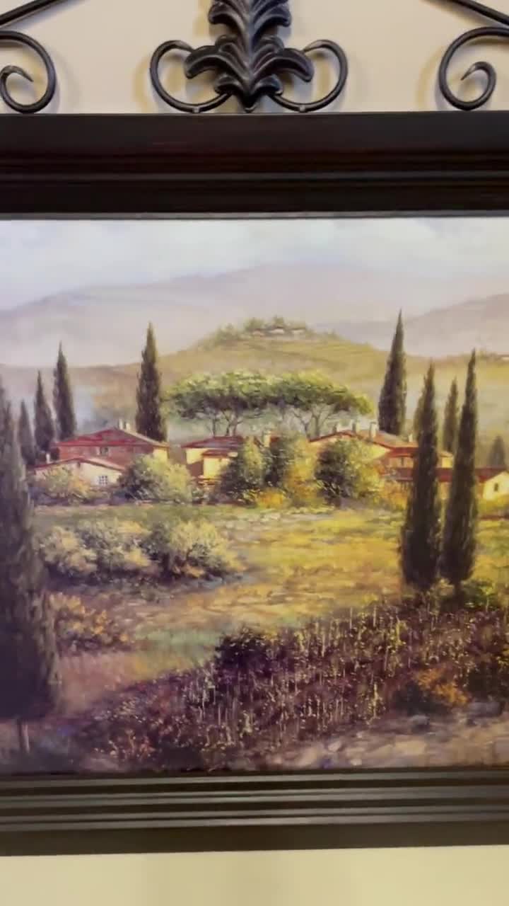 CAPRESE by JOE SAMBATARO Large Framed Picture in Metal Frame