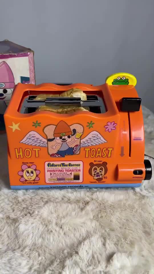 RARE! Vintage 1990-2000s Toaster Parappa Hot Toast , Second Hand
