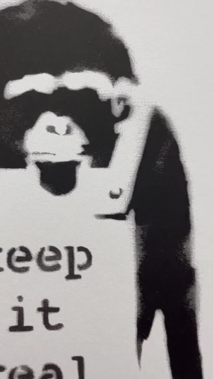 BANKSY - Keep It Real - Numbered Edition X/150, 50 X 70 Cm