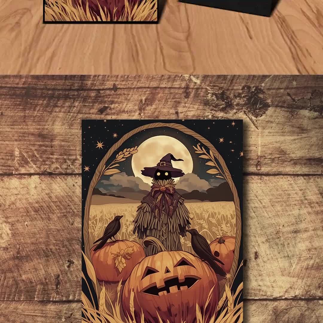 MTG カードスリーブ - 紅葉のハロウィンテーマ、標準サイズと日本