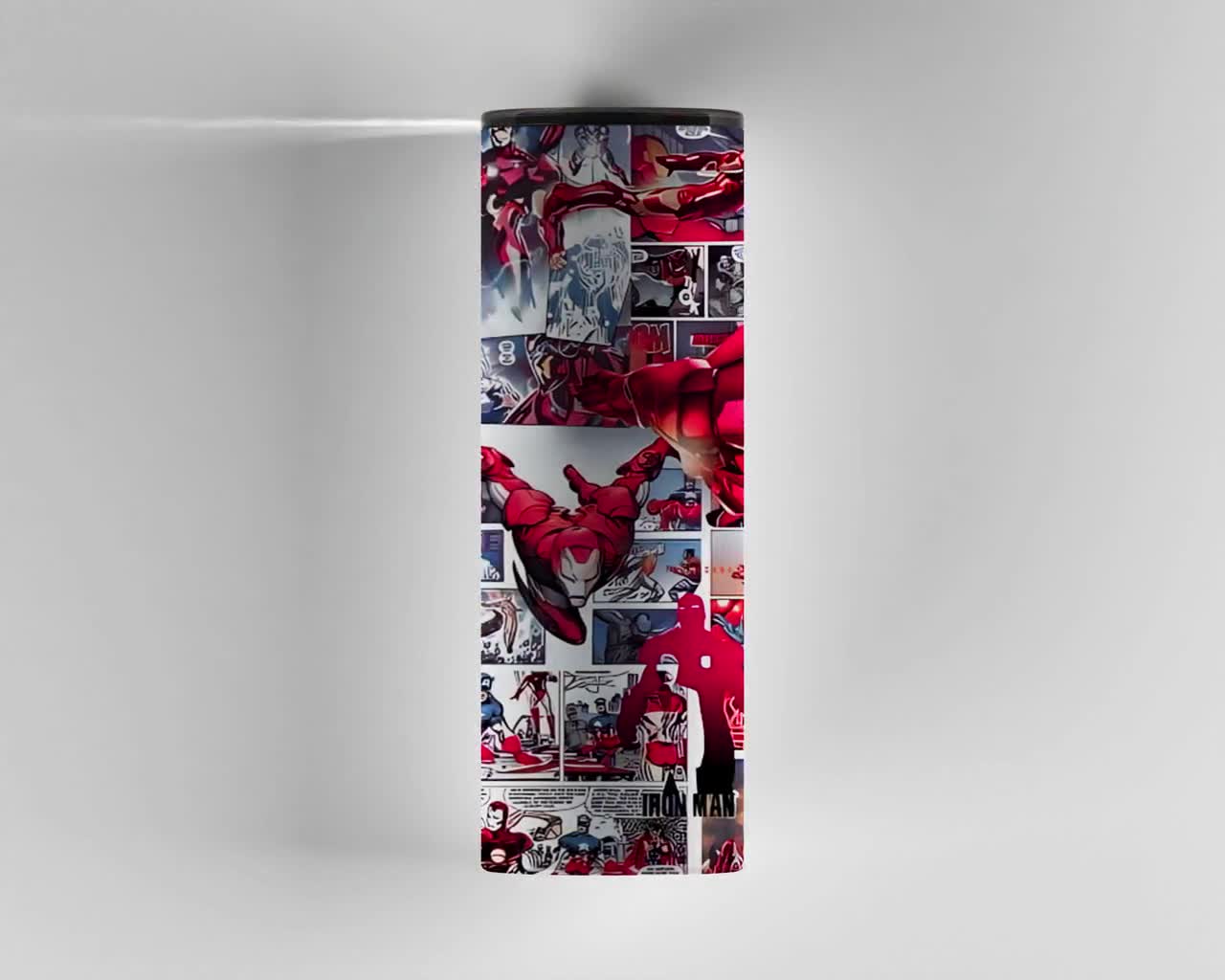 Ironman Tumbler Design, 20 Oz Skinny Tumbler Design, Sublimation