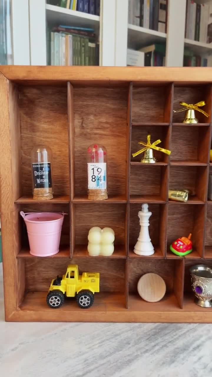 Wooden Curio Cabinet: Display Case for Collectibles and Knick